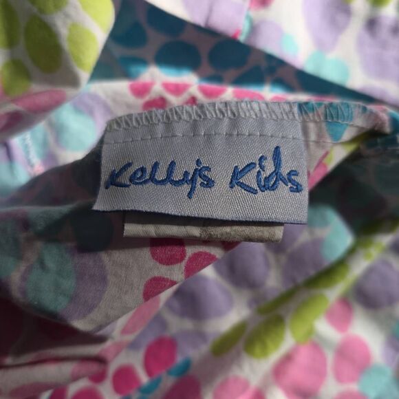 Kelly's Kids Girl's Size 6/7 Pink White Multi Halter Backless Sundress - Picture 4 of 5